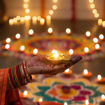 Premium Golden LED Diya Set (Pack of 12)