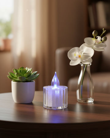 CrystalGlow LED Table Lamp – 24 Pcs Decorative Ambient Light Set
