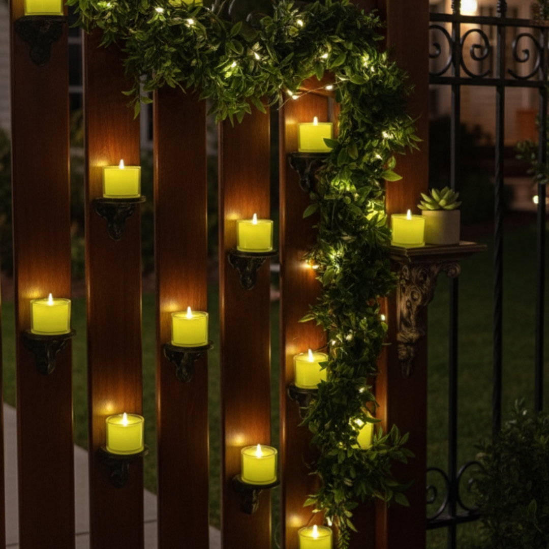 Lime Glow LED Candle Set (Pack of 12)