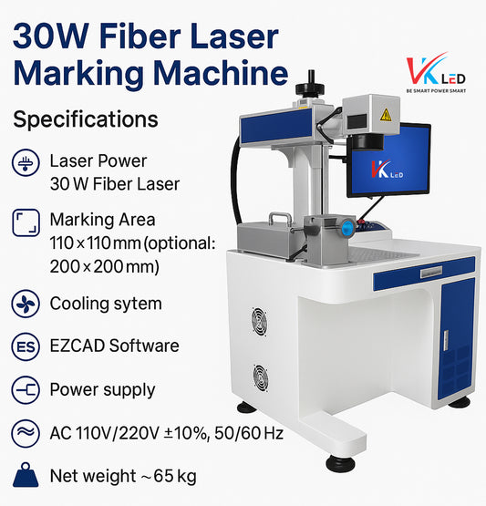 30W Fiber Laser Marking Machine – OEM Branding