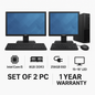 Refurbished Branded Desktop Combo – Set of 2 PCs (i5 | 8GB DDR3 | 256GB SSD | 15-16" LED | 1 Yr Warranty)